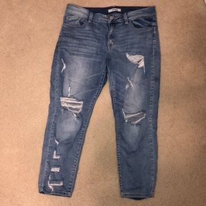 Charlotte Russe boyfriend cut skinny jeans